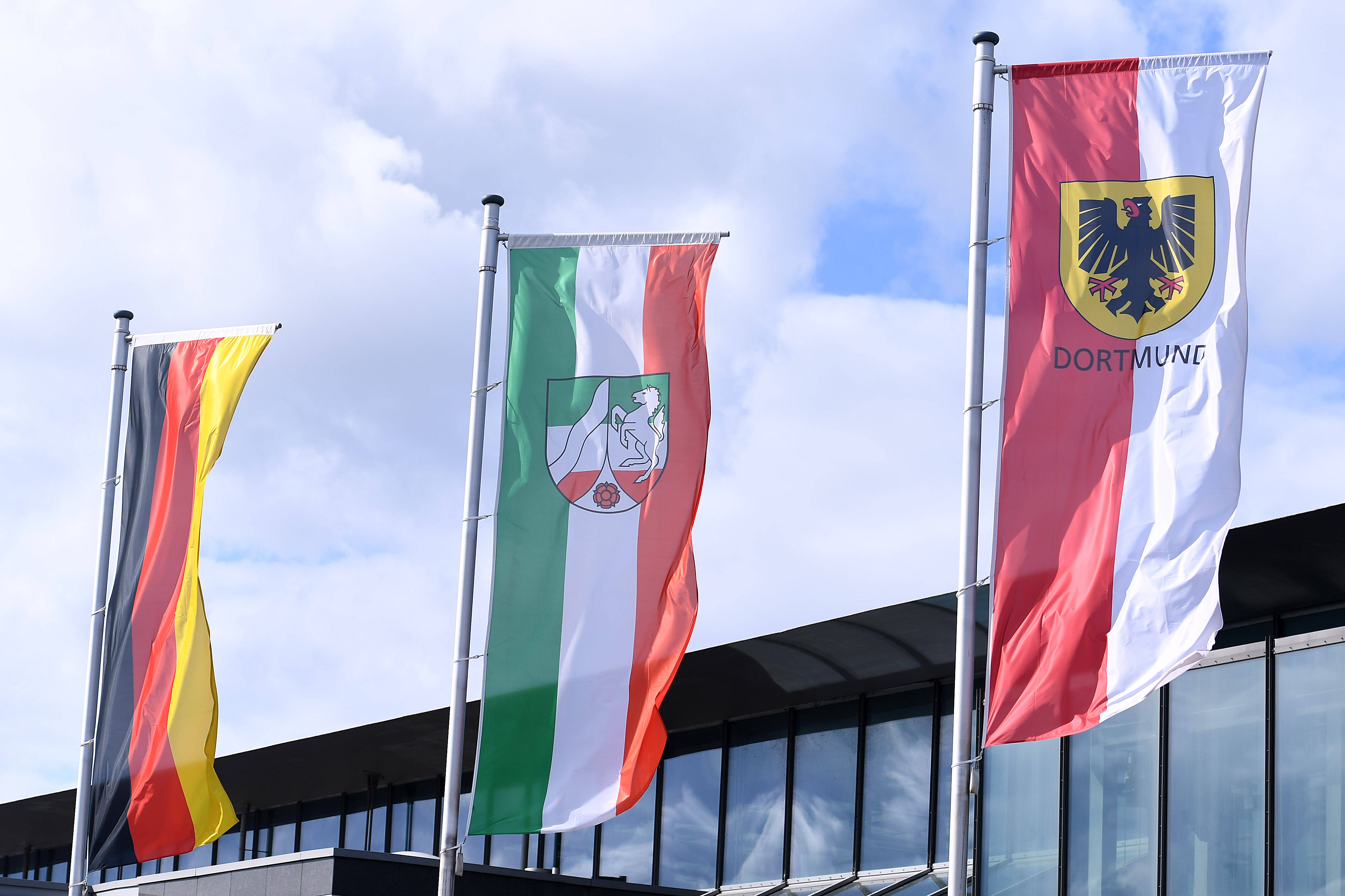 Fahne mit Dortmunder Stadtwappen